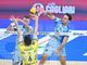 Lorenzo Codarin in attacco a Modena (Foto Modena Volley)