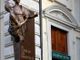 La statua dedicata a Giulia di Barolo, sulla facciata del Palazzo omonimo a Torino, inaugurata il 17 gennaio (Foto di Gianluca Platania)