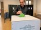 Il presidente della Regione Piemonte Alberto Cirio alle urne Il presidente della Regione Piemonte Alberto Cirio alle urne
