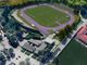 Il rendering della nuova pista di atletica