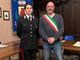 Il maresciallo Giuliana Maria Arcuri con il sindaco di Bagnasco Mauro Bertino