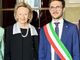 Maria Franca Fissolo Ferrero con il sindaco di Alba Alberto Gatto Maria Franca Fissolo Ferrero con il sindaco di Alba Alberto Gatto