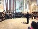 Nella foto il Coro del Triennio del Liceo Musicale “da Vinci” di Alba diretto da Sergio Daniele (foto di repertorio)