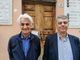 Il nuovo sindaco di Roddi Roberto Davico con l'uscente Lorenzo Prioglio