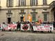 Alcuni momenti della manifestazione oggi a Torino Alcuni momenti della manifestazione oggi a Torino
