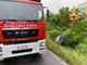 Sommariva Perno, auto si ribalta: intervengono i vigili del fuoco