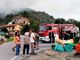 Il presidio per l'emergenza sul posto (Foto Tevino) Il presidio per l'emergenza sul posto (Foto Tevino)