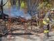 Incendio a Gaiola: fiamme nella scarpata sulla provinciale per Rittana, distrutto un vecchio capanno Incendio a Gaiola: fiamme nella scarpata sulla provinciale per Rittana, distrutto un vecchio capanno