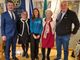 Da sinistra: Luigi Minasso (vicepresidente Rotary Alba), Renata Sacchi, Ilaria Negro, Piera Arata (presidente Rotary Alba), Carmelo Franceschini Da sinistra: Luigi Minasso (vicepresidente Rotary Alba), Renata Sacchi, Ilaria Negro, Piera Arata (presidente Rotary Alba), Carmelo Franceschini
