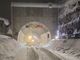 Il tunnel chiuso per neve Il tunnel chiuso per neve
