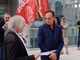 Giorgio Airaudo, segretario generale di Cgil Piemonte, consegna gli esposti al governatore Cirio