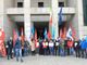 La protesta all’Ispettorato del Lavoro di Cuneo