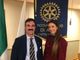 Davide Bianco e Gaia Frunzio (Presidente del Rotary Club Alba)