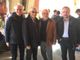 Olindo Cervella, insieme al sindaco e agli assessori uscenti Maurizio Marello, Gigi Garassino e Massimo Scavino, alla manifestazione albese del marzo scorso Olindo Cervella, insieme al sindaco e agli assessori uscenti Maurizio Marello, Gigi Garassino e Massimo Scavino, alla manifestazione albese del marzo scorso