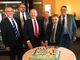 In foto, il simbolico taglio della torta, con, da sinistra: Zotti, Leonori, Tonelli, Belotti, Viglione, Marcolin. Nell'immagine non compare il consigliere Bernardi