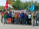 Il gruppo di lavoratori durante la giornata di sciopero dello scorso 24 maggio Il gruppo di lavoratori durante la giornata di sciopero dello scorso 24 maggio