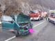 Incidente sulla Statale 28 a Garessio: auto finisce nella corsia opposta e si schianta contro la roccia
