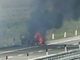 Auto in fiamme sulla Torino-Savona, tra Carmagnola e Marene: traffico in tilt