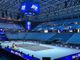 Un'immagine degli allenamenti degli Atp Finals di Torino