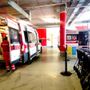 Mezzi di soccorso al Pronto soccorso di Verduno