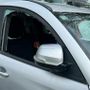 Una delle auto vandalizzate in via XX Settembre