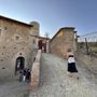Nelle immagini alcuni momenti della presentazione e il maniero in fase di restauro