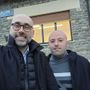 Il presidente della Provincia Luca Robaldo con il sindaco di Castelletto Uzzone Gabriele Molinari