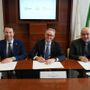 Il momento della firma del protocollo d’intesa tra l’Università di Roma “Foro Italico”, il Politecnico di Torino e l’Università di Scienze Gastronomiche di Pollenzo