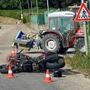 I mezzi coinvolti nell'incidente