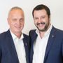 Giorgio Maria Bergesio con Matteo Salvini