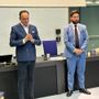 Il Governatore Cirio con l'assessore Riboldi Il Governatore Cirio con l'assessore Riboldi
