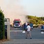 Domato l'incendio all'isola ecologica di Canale