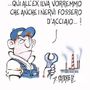 La vignetta di Paparelli sul futuro dell'Ilva