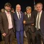 I tre sindaci di Novello, Cerretto Langhe e Niella Belbo col principe Alberto di Monaco