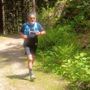 Elio Giubergia mentre si allena per il Bisalta Trail