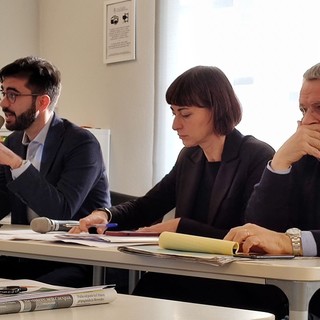 Felice Catania, Chiara Serra e Umberto Bena nel corso della presentazione del progetto “Food Drug Free”