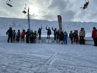 Il podio Cuccioli 1 femminile selezione regionale