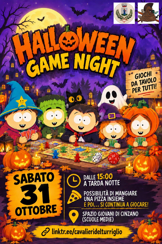 Halloween Game Night a Cinzano: un'intera giornata dedicata ai giochi da tavolo