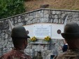 La benedizione della targa commemorativa