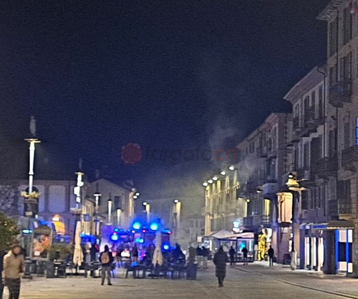 L'intervento in corso Italia