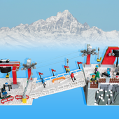Centinaia di mattoncini colorati per costruire una seggiovia: il sogno di Fabio, appassionato di Lego® e di montagna