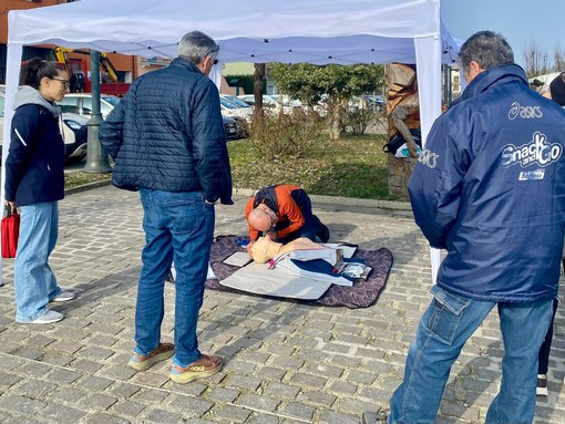 Un momento dell'incontro di "Salute in Piazza" a Bossolasco