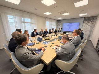 Alcuni momenti dell’incontro di Barbieri con i responsabili di settore ACA
