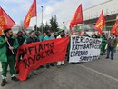 Una passata protesta agli ingressi della Merlo Una passata protesta agli ingressi della Merlo