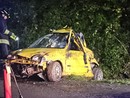 L'auto coinvolta nell'incidente (foto Edoardo Fortunato)