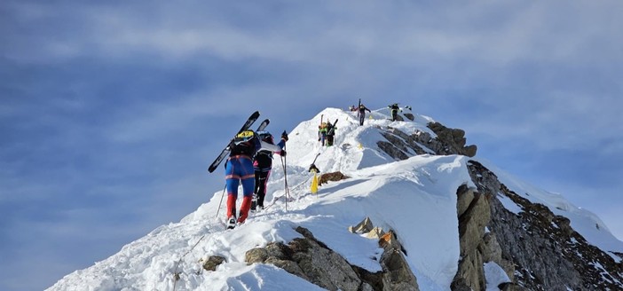 Alcune immagini della competizione, gara individuale di sci alpinismo valida per la Coppa Italia FISI