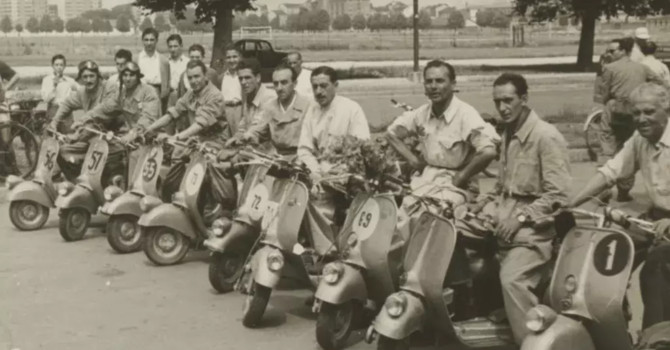 Otto delle Langhe, Gara di regolarità - 1948 (foto Carosso) Otto delle Langhe, Gara di regolarità - 1948 (foto Carosso)