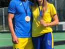 Il giocatore-allenatore Koshelenko con la portiera Alina Fadeeva, qui coi colori della Nazionale ucraina Il giocatore-allenatore Koshelenko con la portiera Alina Fadeeva, qui coi colori della Nazionale ucraina