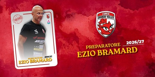 VOLLEY A1F / Cuneo Granda Volley, confermato Bramard come preparatore atletico VOLLEY A1F / Cuneo Granda Volley, confermato Bramard come preparatore atletico