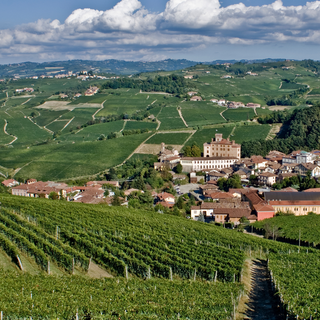 Una veduta di Barolo col suo castello